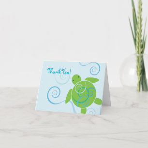 Honu Swirls Thank You Card