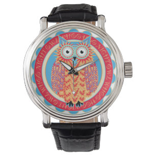 Hoo Hoo Cute Little Owl Drawing in Bright Colours Watch