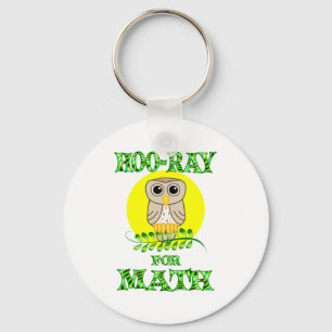 Hoo-Ray for Math Key Ring