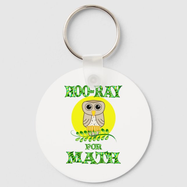 Hoo-Ray for Math Key Ring (Front)