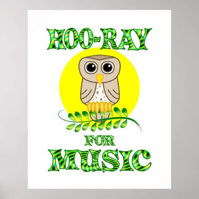 Hoo-Ray for Music Poster (Front)