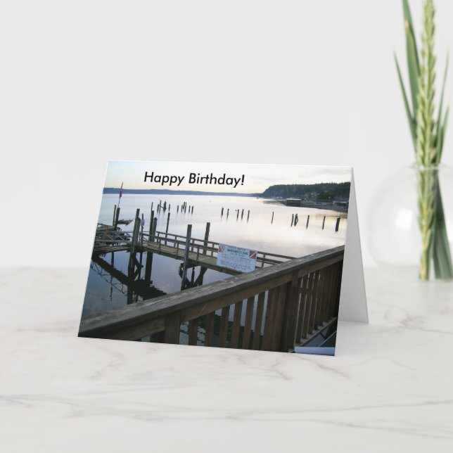 Hood Canal Happy Birthday! Card (Front)