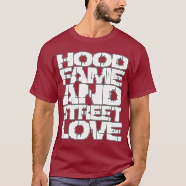 Hood Fame HIP HOP t shirt (Front)