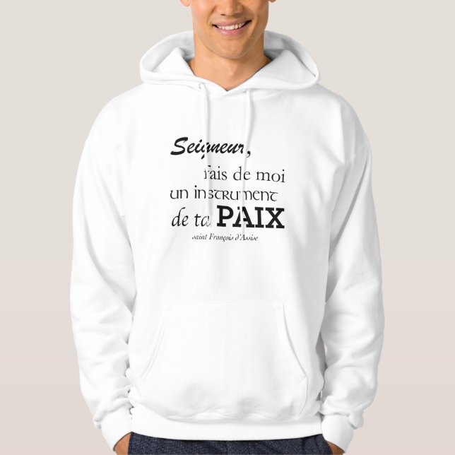 Hood - Prayer of Saint Francis of Assisi Hoodie (Front)