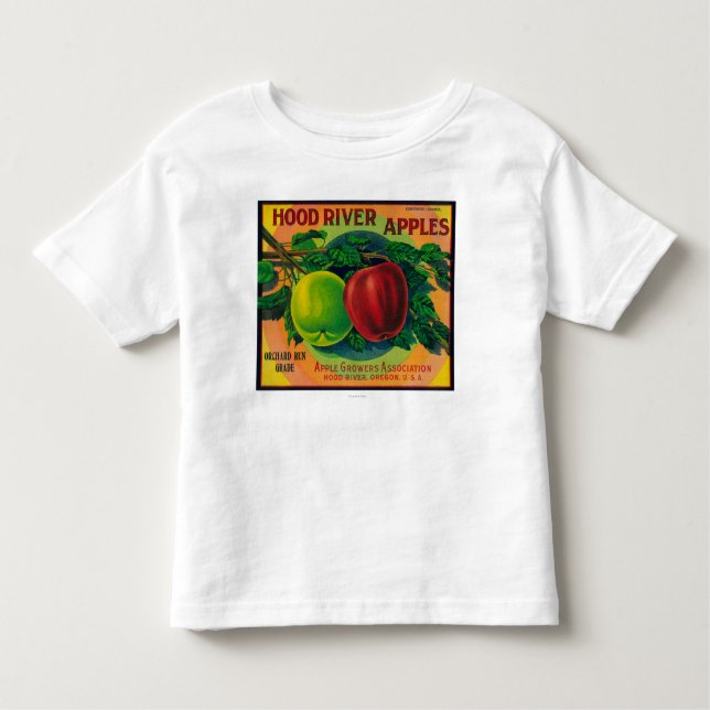 Hood River Apple Crate LabelHood River, OR Toddler T-Shirt (Front)