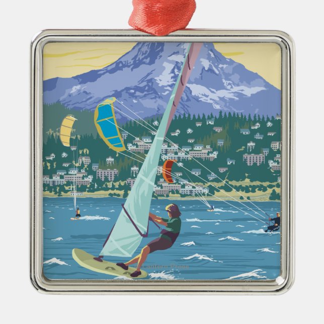 Hood River, ORWind Surfers & Kite Boarders Metal Ornament (Front)