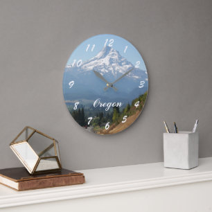 Hood River Valley and Mount Hood, Oregon Large Clock