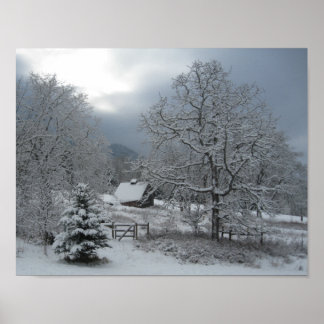 Hood River Winter Poster