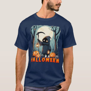 Hooded Figure Holding Lantern T-Shirt