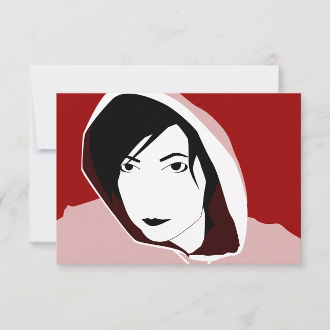 hooded stare invitation (Front)