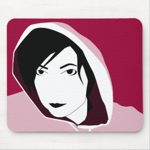 hooded stare mouse pad