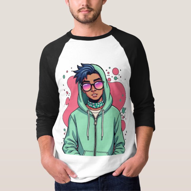 Hooded Street Vibe T-Shirt (Front)