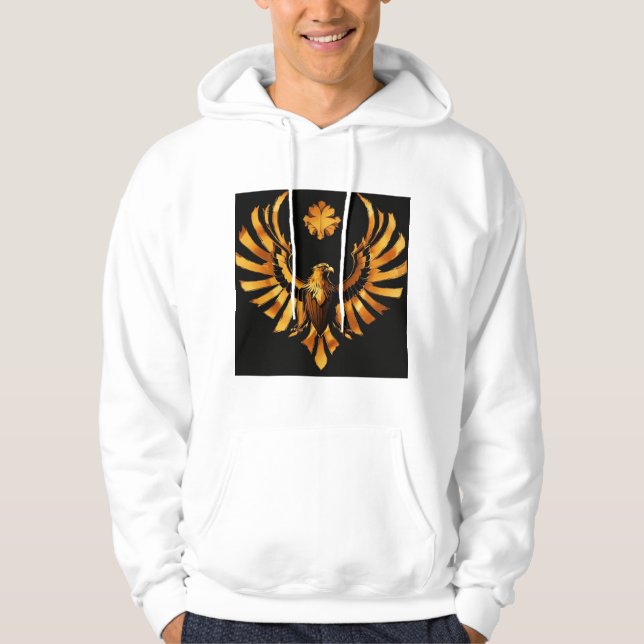 Hooded Sweatshirt Featuring Birds (Front)