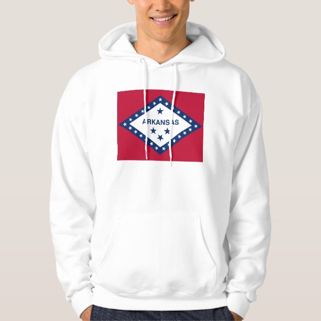 Hooded Sweatshirt with american flag (Front)