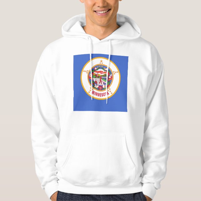 Hooded Sweatshirt with american flag (Front)