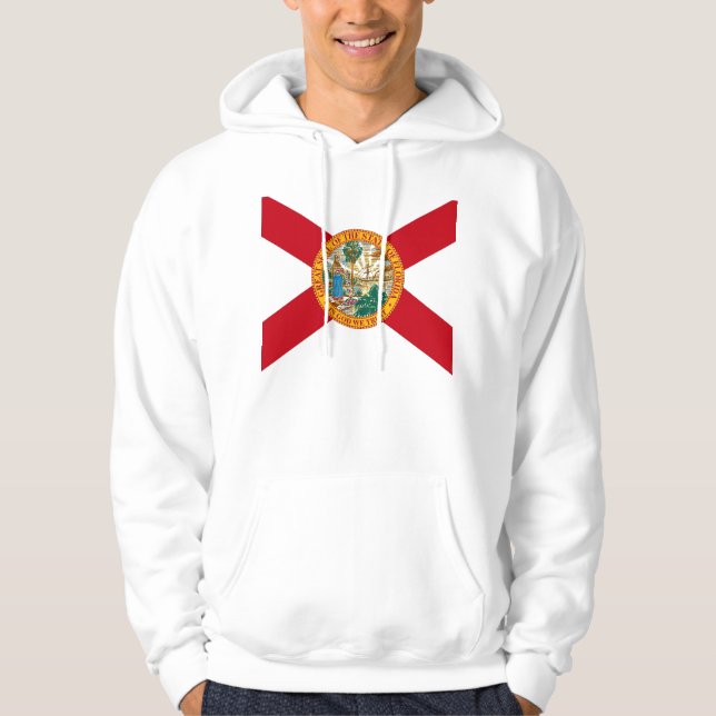 Hooded Sweatshirt with american flag (Front)