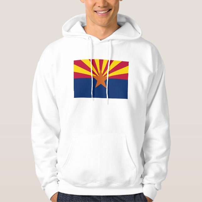 Hooded Sweatshirt with american flag (Front)