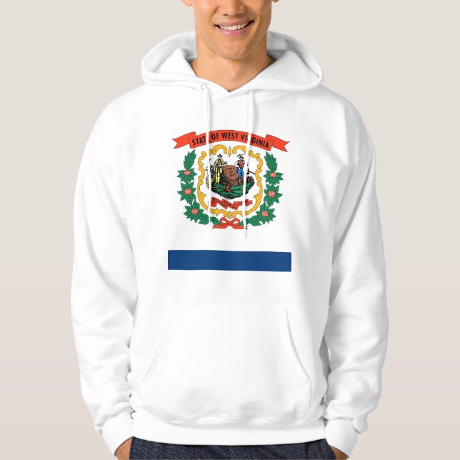 Hooded Sweatshirt with american flag (Front)