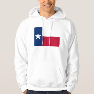 Hooded Sweatshirt with american Texas flag