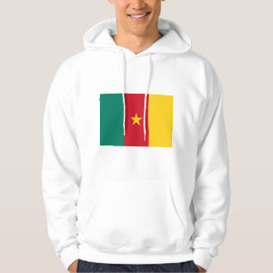 Hooded Sweatshirt with Flag of Cameroon