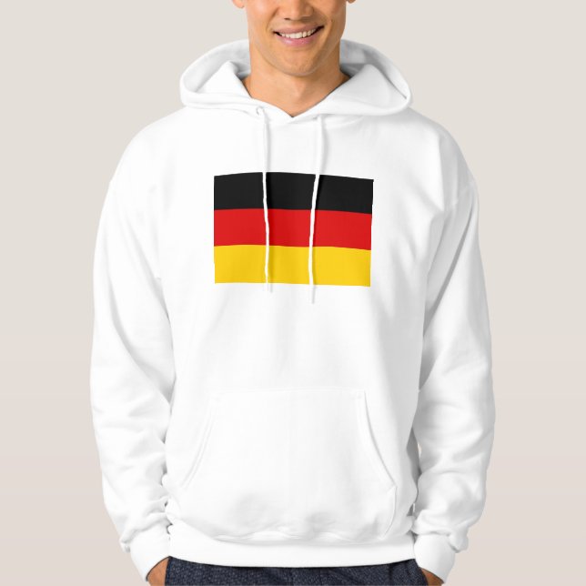Hooded Sweatshirt with Flag of Germany (Front)