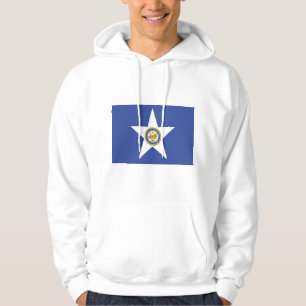 Hooded Sweatshirt with Flag of Houston, USA