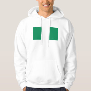 Hooded Sweatshirt with Flag of Nigeria