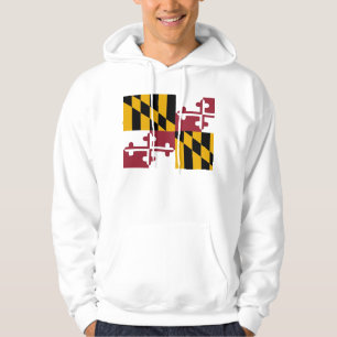 Hooded Sweatshirt with Maryland flag