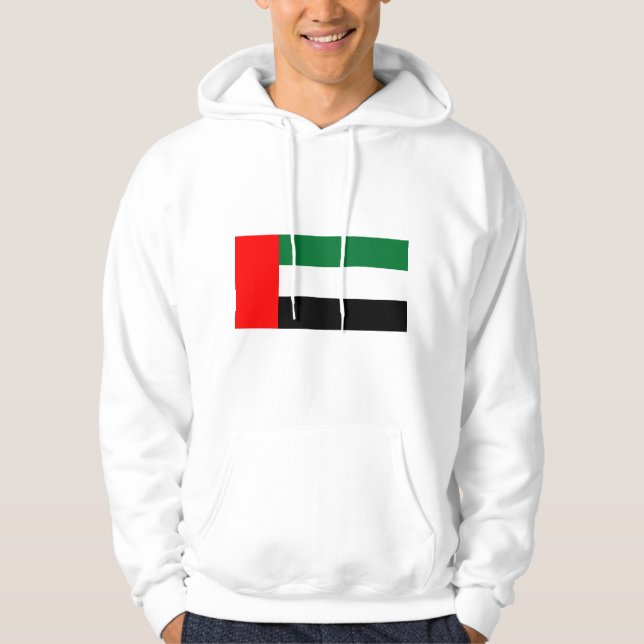 Hooded Sweatshirt with United Arab Emirates flag (Front)