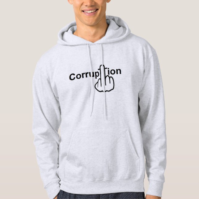 Hoodie Corruption Sucks (Front)