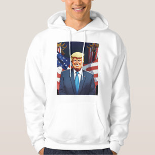  HOODIE design by Donald Trump with little smile