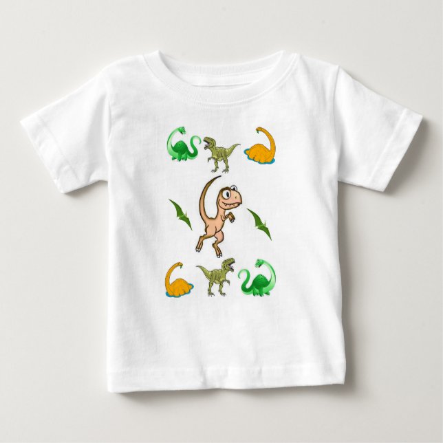 Hoodie Dinosaurs Toddlers Baby T-Shirt (Front)