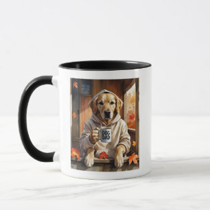 Hoodie + Golden – Dog Lover Autumn Watercolor Art Mug