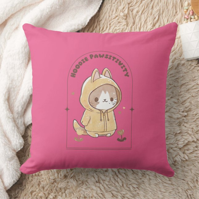 Hoodie Pawsitivity Cushion (Blanket)