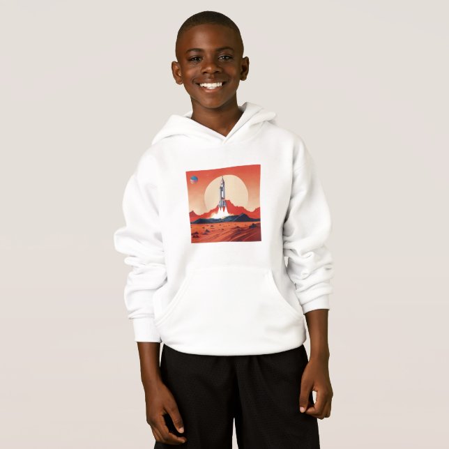 Hoodie rocket on March (Front Full)