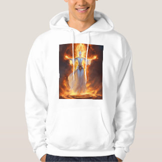 Hoodie with fire women print