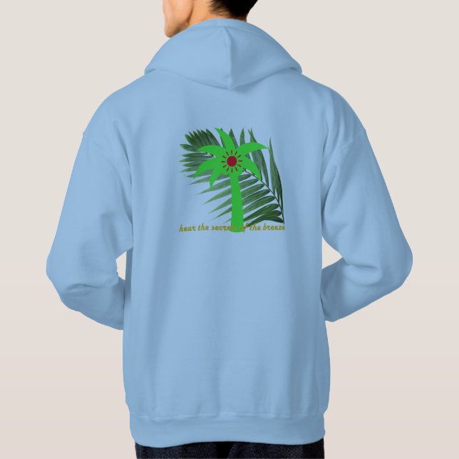 hoodie with palm leaf  (Back)