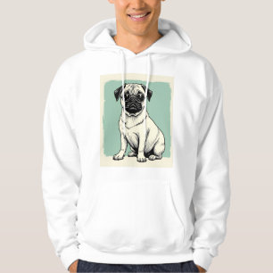 Hoodie with Pug