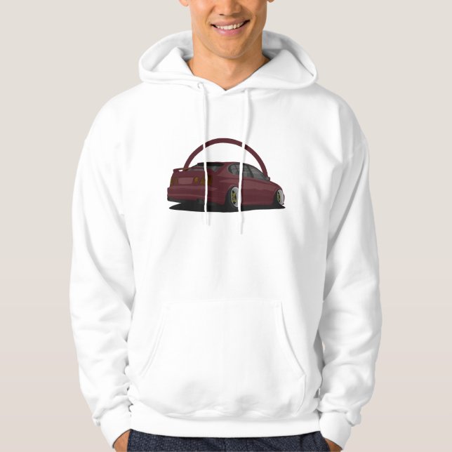 Hoodie with slammed Lexus GS300 (Front)