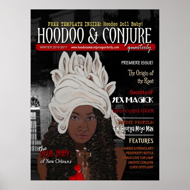 Hoodoo and Conjure Quarterly Premiere Issue Cover Poster (Front)