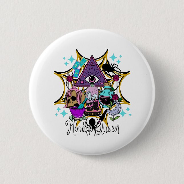 Hoodoo Queen 6 Cm Round Badge (Front)