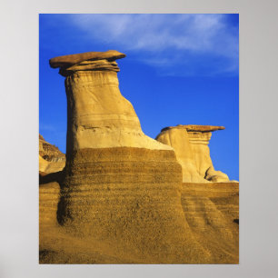Hoodoos at Drumheller Alberta, Canada 2 Poster