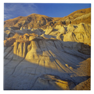 Hoodoos at Drumheller Alberta, Canada Tile