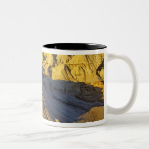Hoodoos at Drumheller Alberta, Canada Two-Tone Coffee Mug