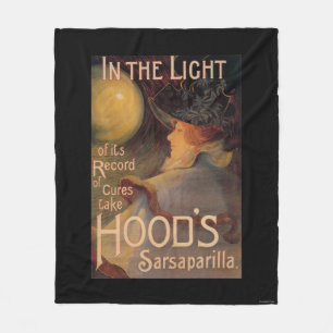 Hood's Sarsaparilla Promotional Poster Fleece Blanket