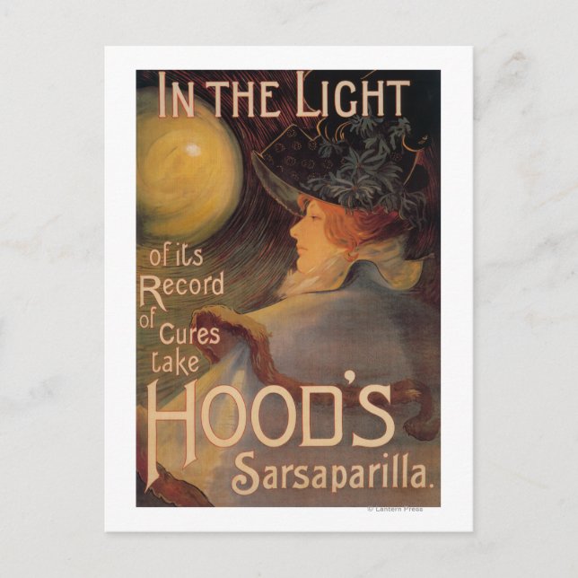 Hood's Sarsaparilla Promotional Poster Postcard (Front)