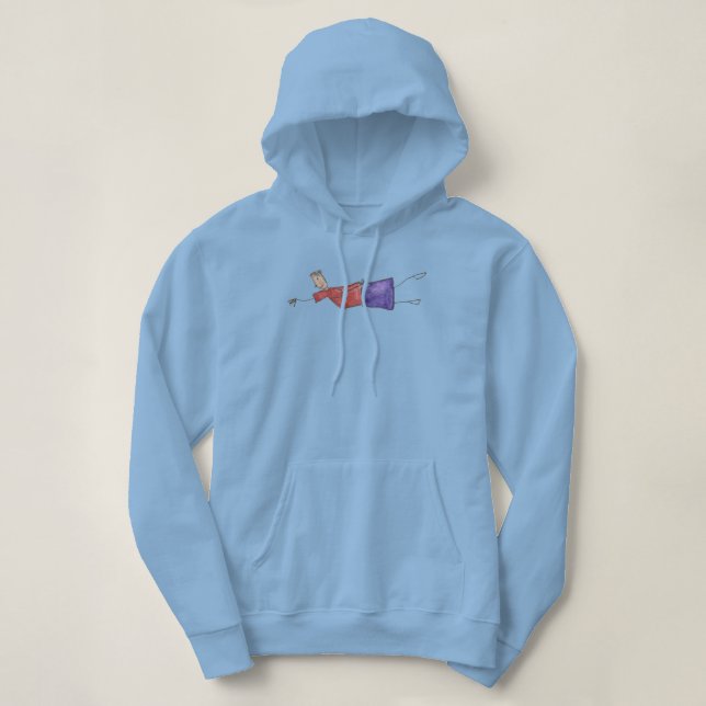 Hoody sweatshirt with Flying Joanna (Design Front)