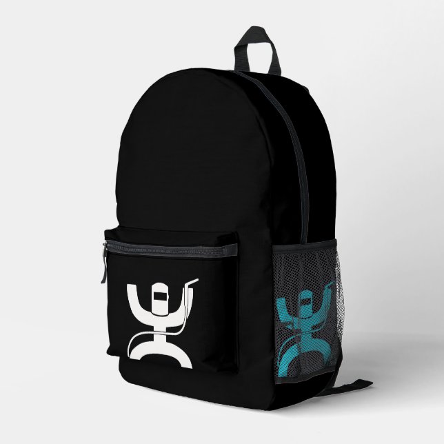 hooey welder welding accessories  printed backpack (Back Corner Right)