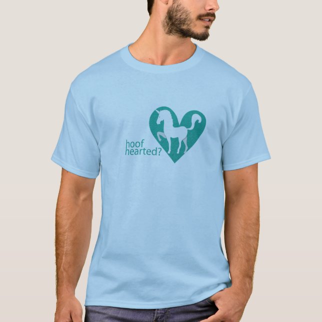 Hoof Hearted Green Heart T-Shirt (Front)