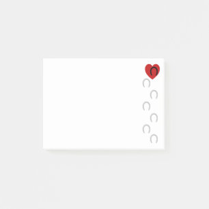 Hoof Prints To My Heart Post-it Notes